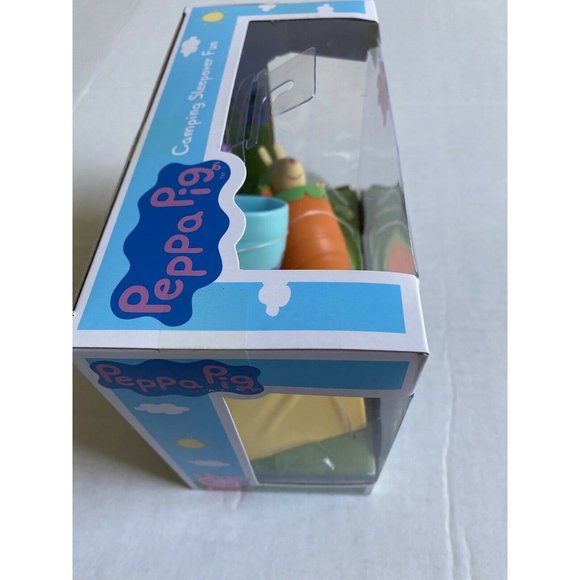 Peppa Pig Camping Sleepover Fun Playset Includes Peppa & Rebecca Rabbit Tent New - Picture 8 of 9